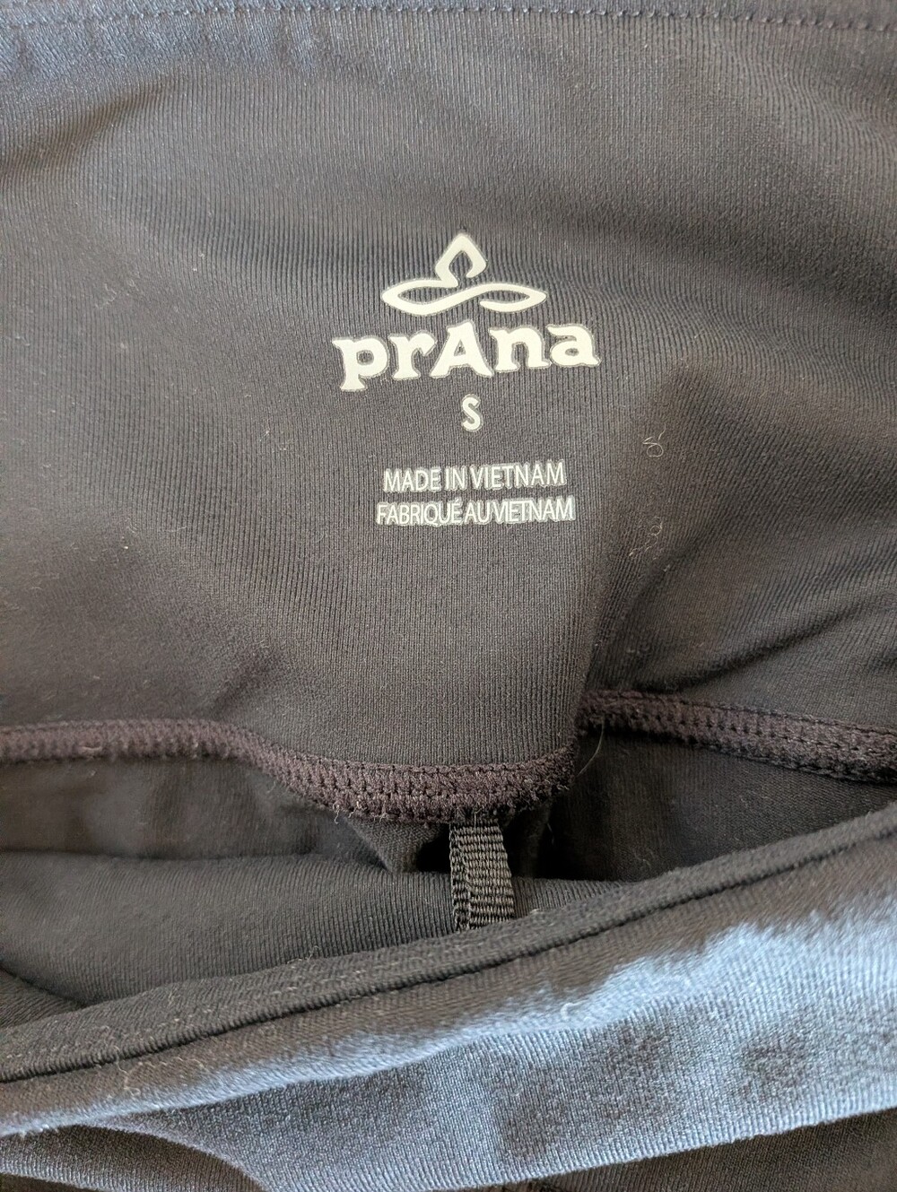 Prana Rockland Leggings Black Cargo Pocket Hiking Climbing Athletic Size S - Picture 9 of 9